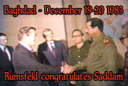Rumsfeld congratulates Saddam: fuck the Kurds!